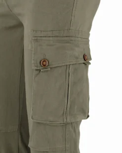 D-INFINITIVE - Pantalone cargo verde regular fit