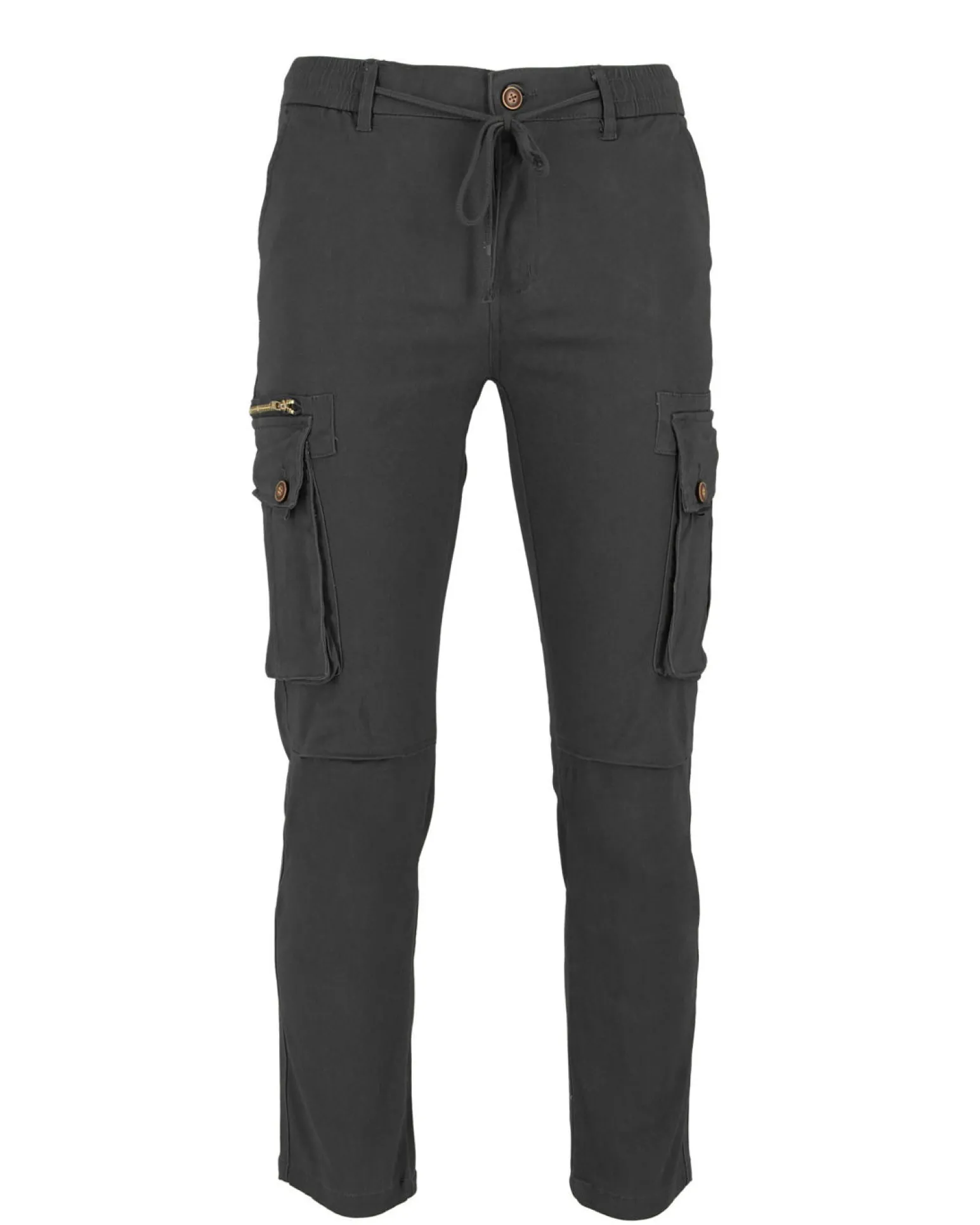 D-INFINITIVE - Pantalone cargo grigio regular fit