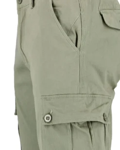 D-INFINITIVE - Pantalone verde militare con tasconi