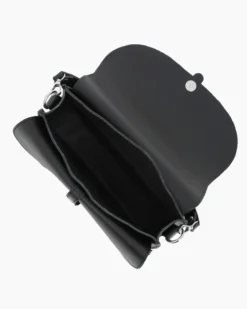 DIVAS - Borsa sella nera in VERA PELLE - MADE IN ITALY