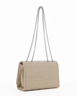 DIVAS - Borsa tortora da donna con patta