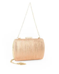 DIVAS - Clutch rose gold con doppia catenella