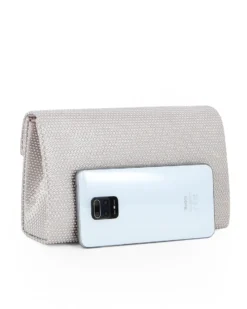 DIVAS - Pochette con patta rosa glitterata