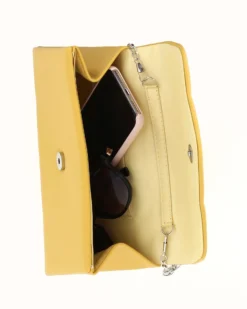 DIVAS - Pochette gialla un manico con patta