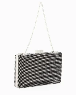 DIVAS - Pochette nera tutta strass