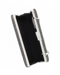 DIVAS - Pochette nera tutta strass