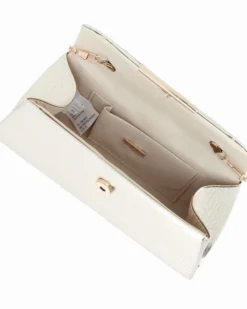 DIVAS - Pochette oro con manico gioiello e patta