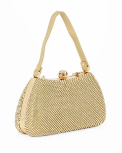 DIVAS - Pochette oro tutta stass con un manico