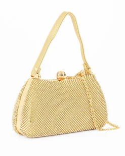 DIVAS - Pochette oro tutta stass con un manico