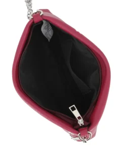 DIVAS - Tracolla rubino in VERA PELLE con occhielli