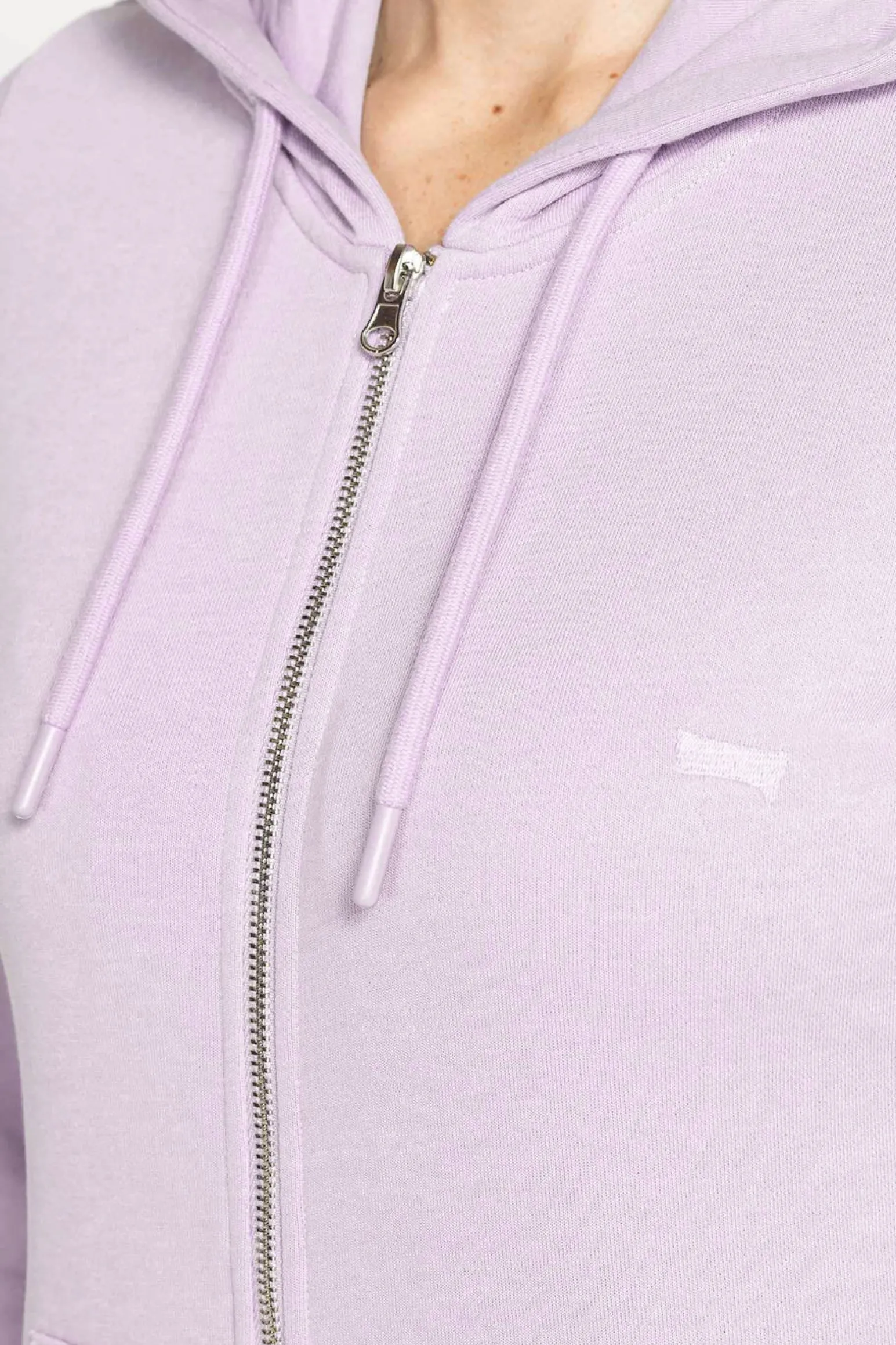 DONNA FELPA CON ZIP E CAPPUCCIO