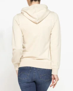 DONNA FELPA CON ZIP E CAPPUCCIO