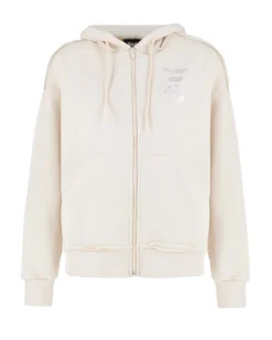 DONNA FELPA FULL ZIP CON CAPPUCCIO