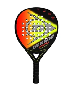 DUNLOP RAPID POWER 3.0 - Racchetta da padel in grafite nera con inserti colorati