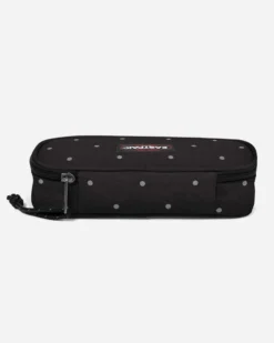 EASTPACK - ASTUCCIO OVAL SINGLE NERO A POIS SILVER, EK000717_6W31