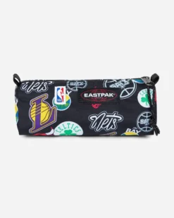 EASTPACK - PICCOLO ASTUCCIO BENCHMARK SINGLE NERO CON PATTERN, EK000372_5Z61