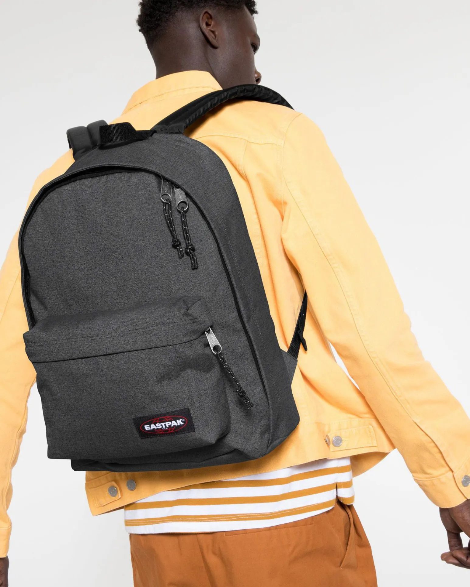 EASTPAK - Zaino OUT OF OFFICE grigio con tasca frontale e scomparto laptop