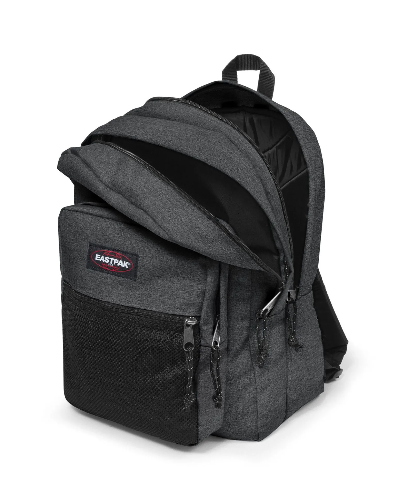 EASTPAK - Zaino PINNACLE grigio con due scomparti principali, due tasche anteriori e un organizer interno