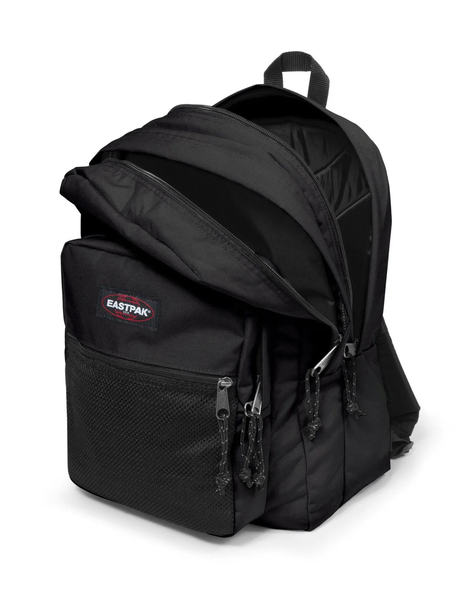EASTPAK - Zaino PINNACLE nero con due scomparti principali, due tasche anteriori e un organizer interno