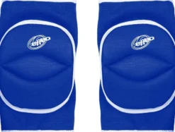 EFFEA - Ginocchiera da pallavolo blu con snodo e foro posteriore