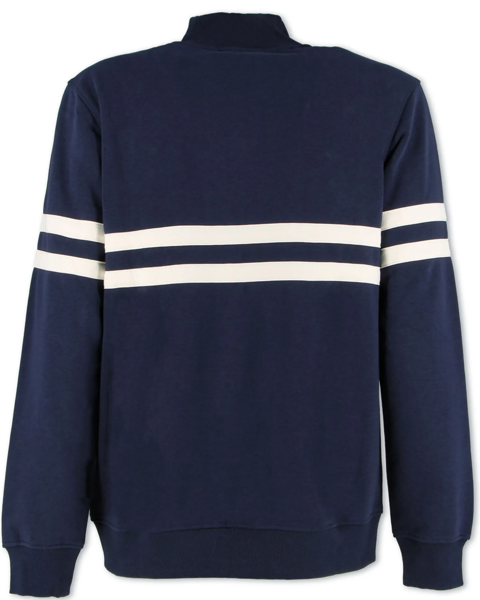 ELLESSE -PILE UOMO FULL ZIP BLU CON BANDE BIANCHE - EHM267W25_858