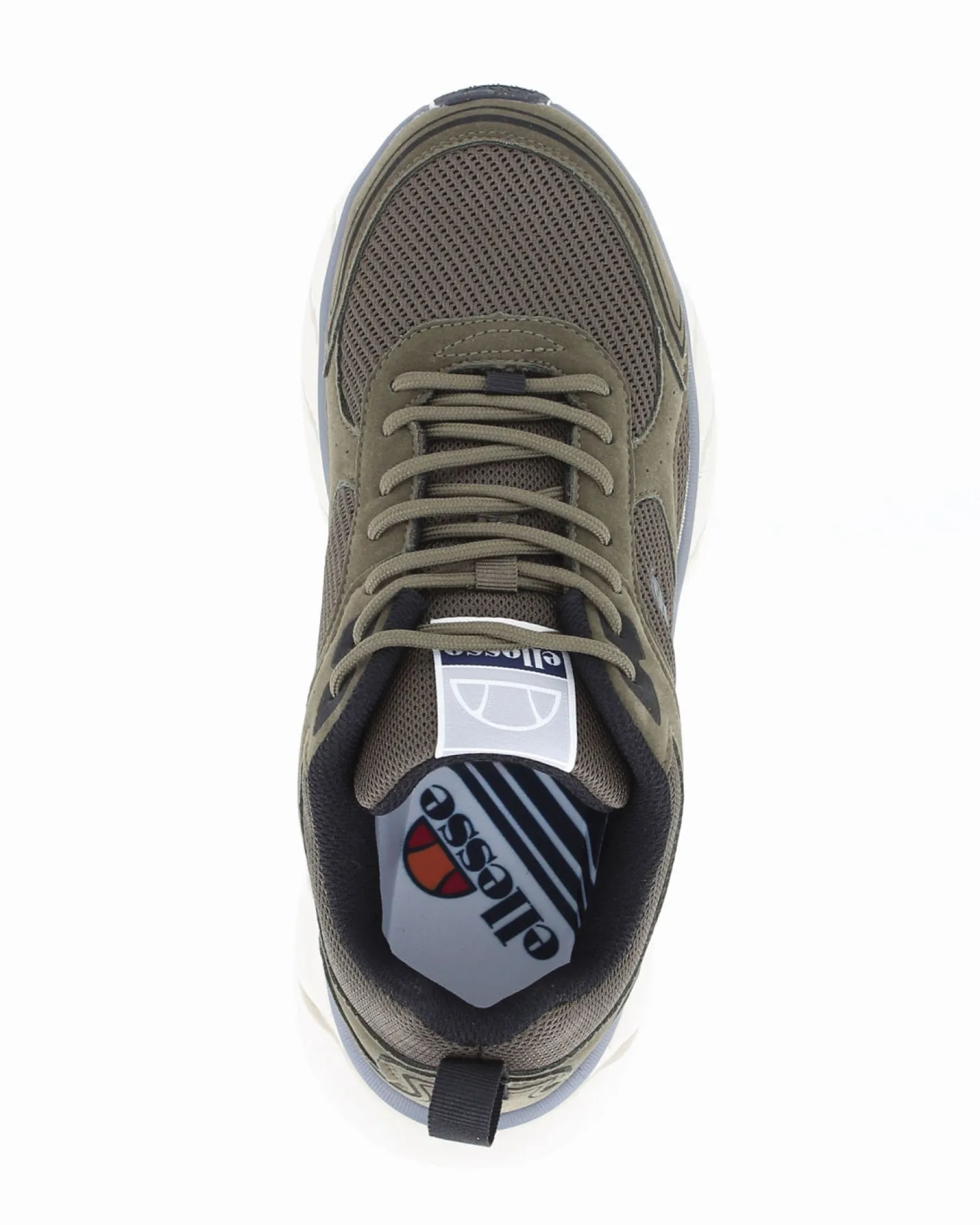 ELLESSE - Scarpa da uomo verde militare con dettagli grigi - DEBRA005_088