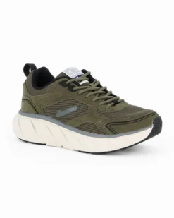 ELLESSE - Scarpa da uomo verde militare con dettagli grigi - DEBRA005_088