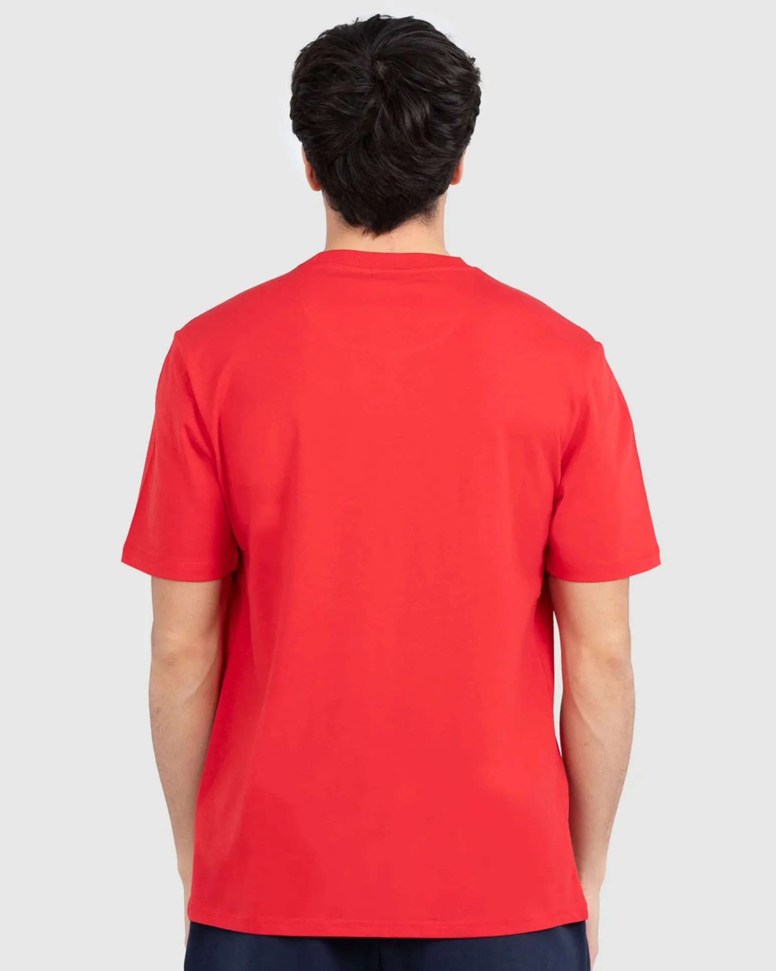 ELLESSE - T-SHIRT UOMO MEZZA MANICA ROSSA PATCH LOGO - EHM200S25-260A