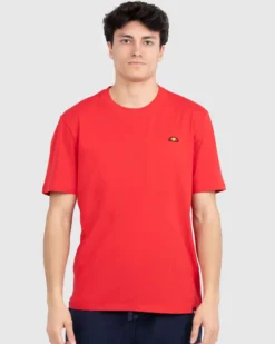 ELLESSE - T-SHIRT UOMO MEZZA MANICA ROSSA PATCH LOGO - EHM200S25-260A