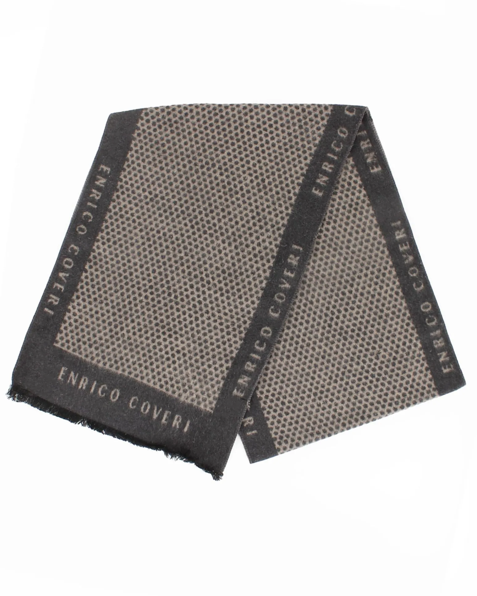ENRICO COVERI - Sciarpa beige con scatola regalo