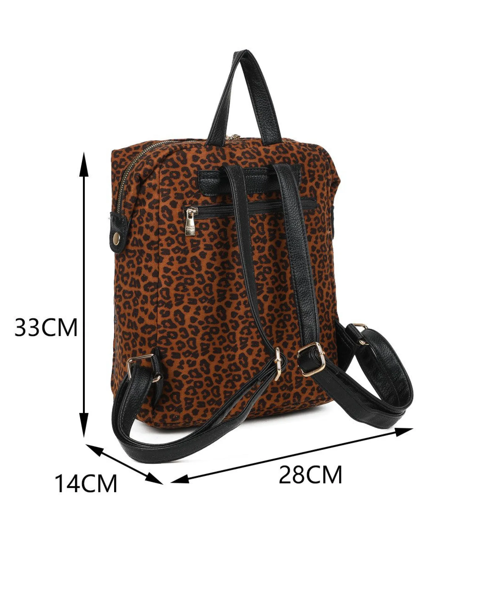 ENRICO COVERI - Zaino leopardato con tascone frontale