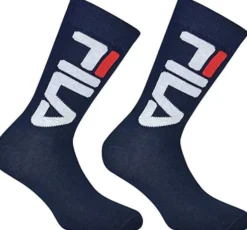 FILA- Calza corta 2 paia unisex blu