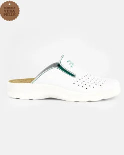 FLY FLOT- Ciabatta sanitaria in VERA PELLE,  MADE IN ITALY