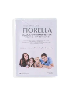 FZ - Coprimaterasso UNA PIAZZA E MEZZA modello FIORELLA, 130x200+25CM