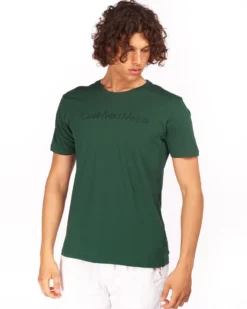 GIANMARCO VENTURI - Tshirt manica corta verde salvia da uomo