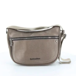 GIANMARCO VENTURI - Zaino grigio laminato con maxi zip