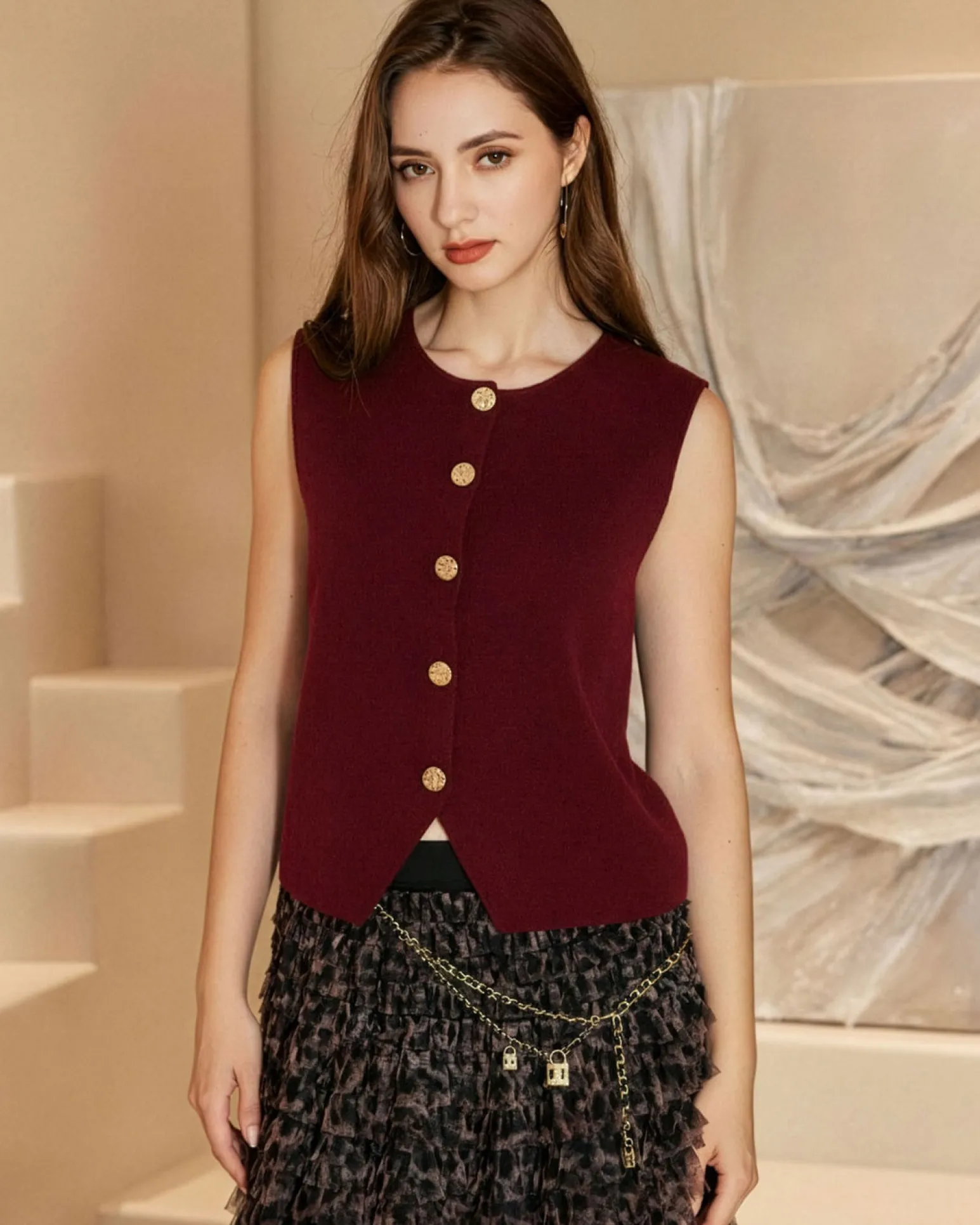 GILET A MAGLIA