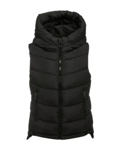 GILET IMBOTTITO CON CAPPUCCIO