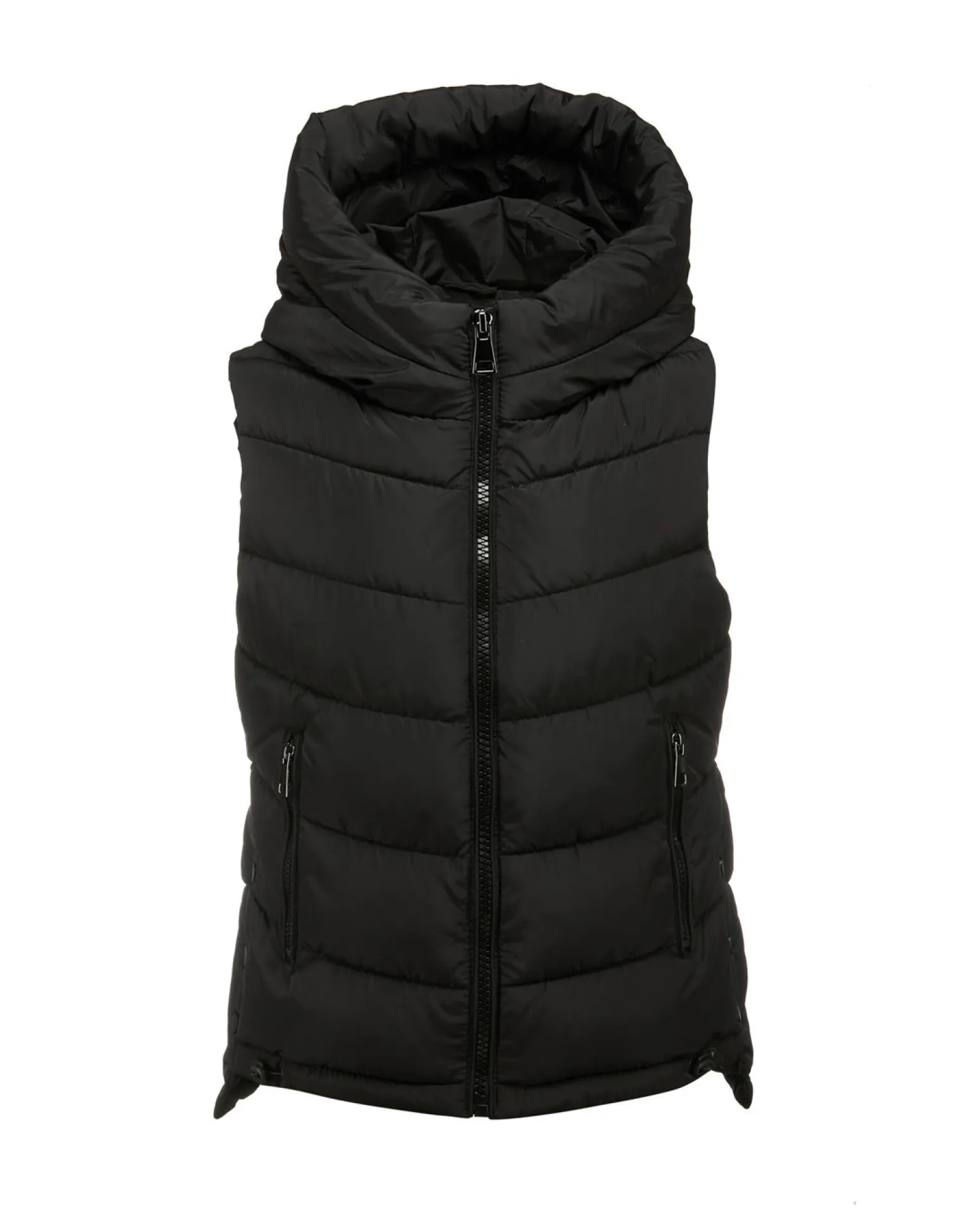 GILET IMBOTTITO CON CAPPUCCIO
