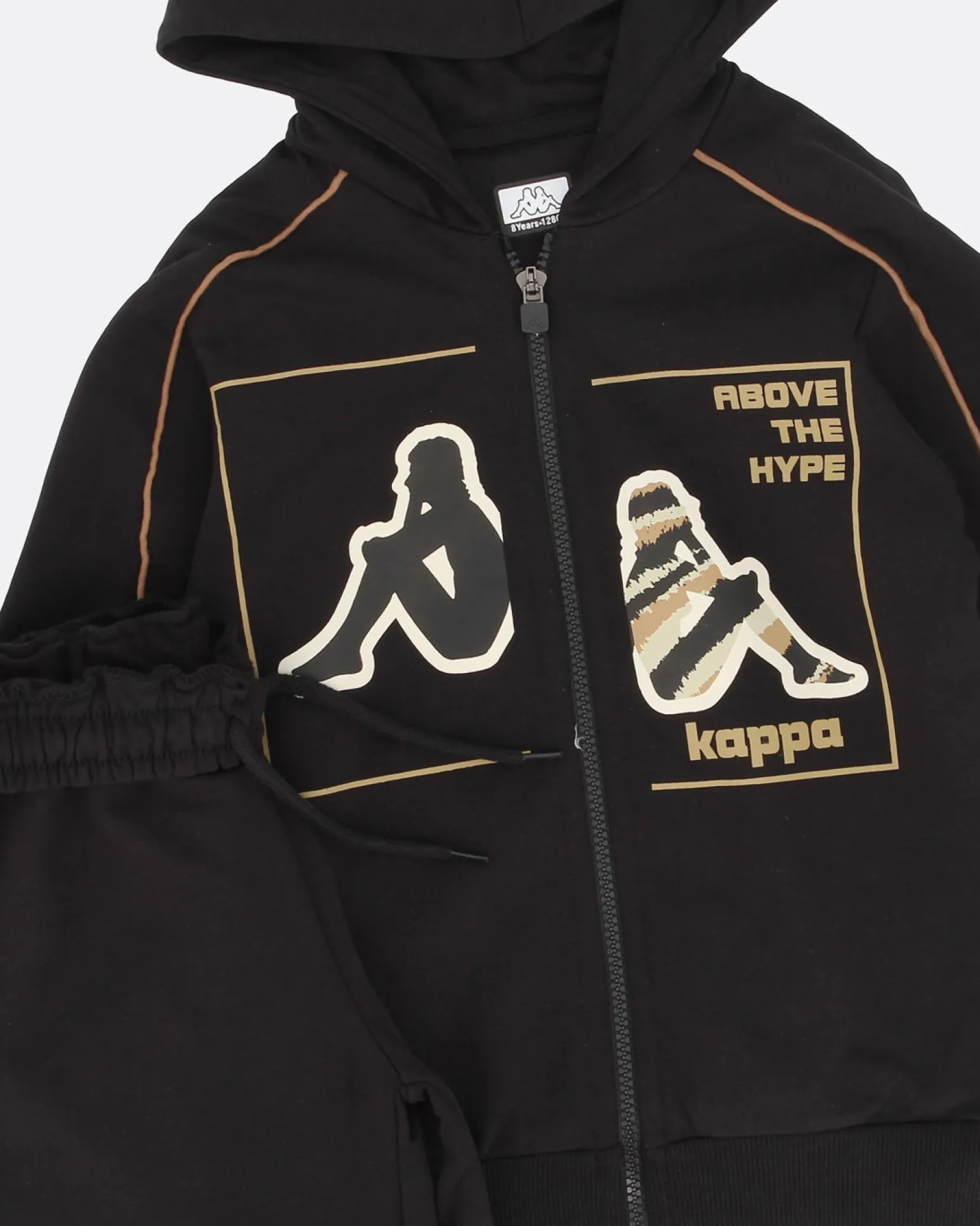 GIRL TUTA FULL ZIP CON CAPPUCCIO