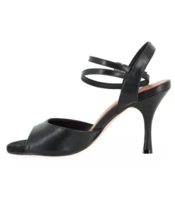 GLOBODANCE - Scarpa da ballo nera con sottopiede in VERA PELLE memory foam, tacco 9CM
