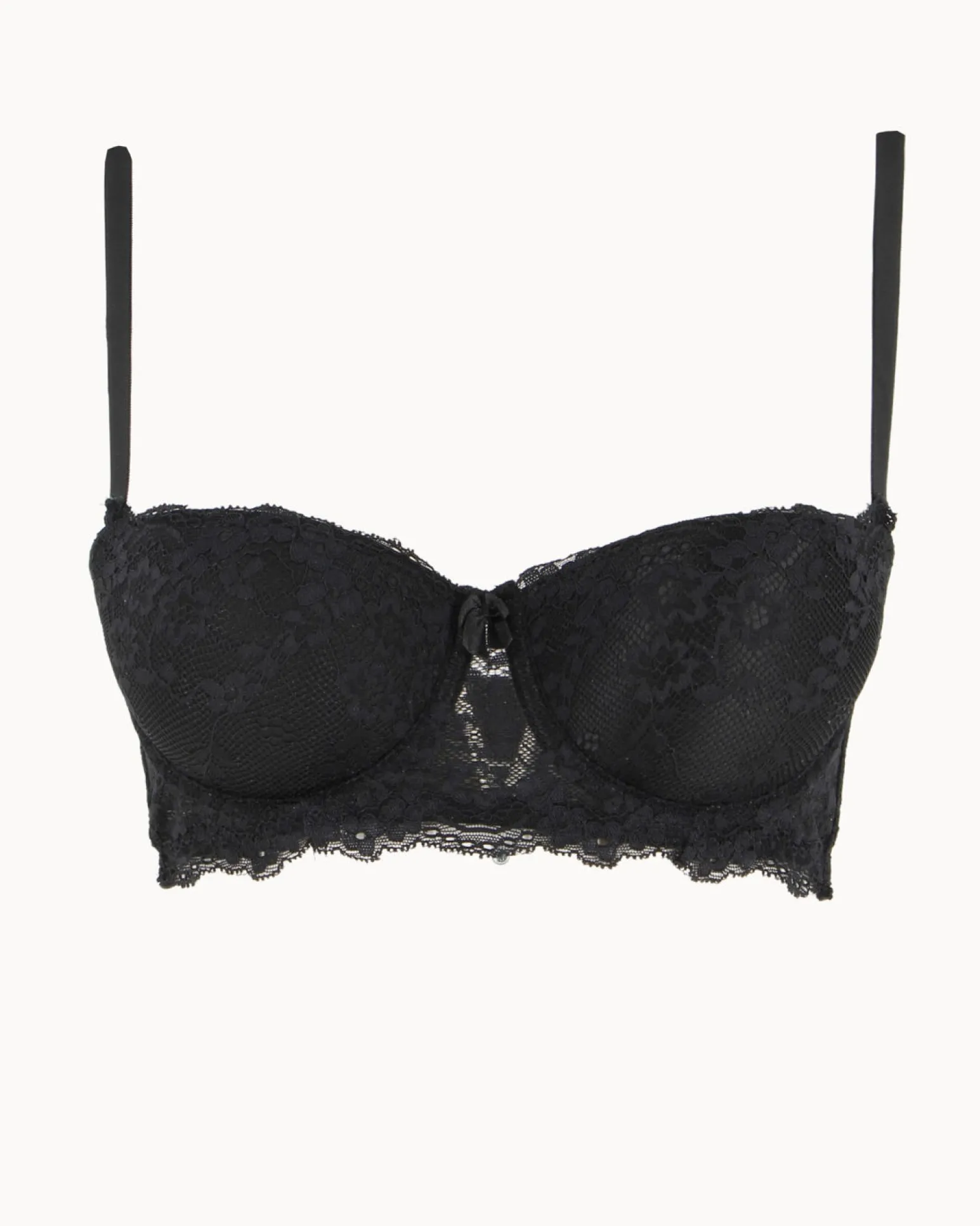 GMV - REGGISENO DONNA BALONETTE IN PIZZO BIANCO