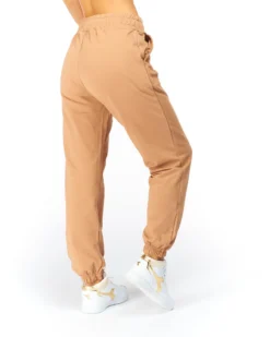 GOLA - DONNA PANTALONE BEIGE FELPATO CON POLSI