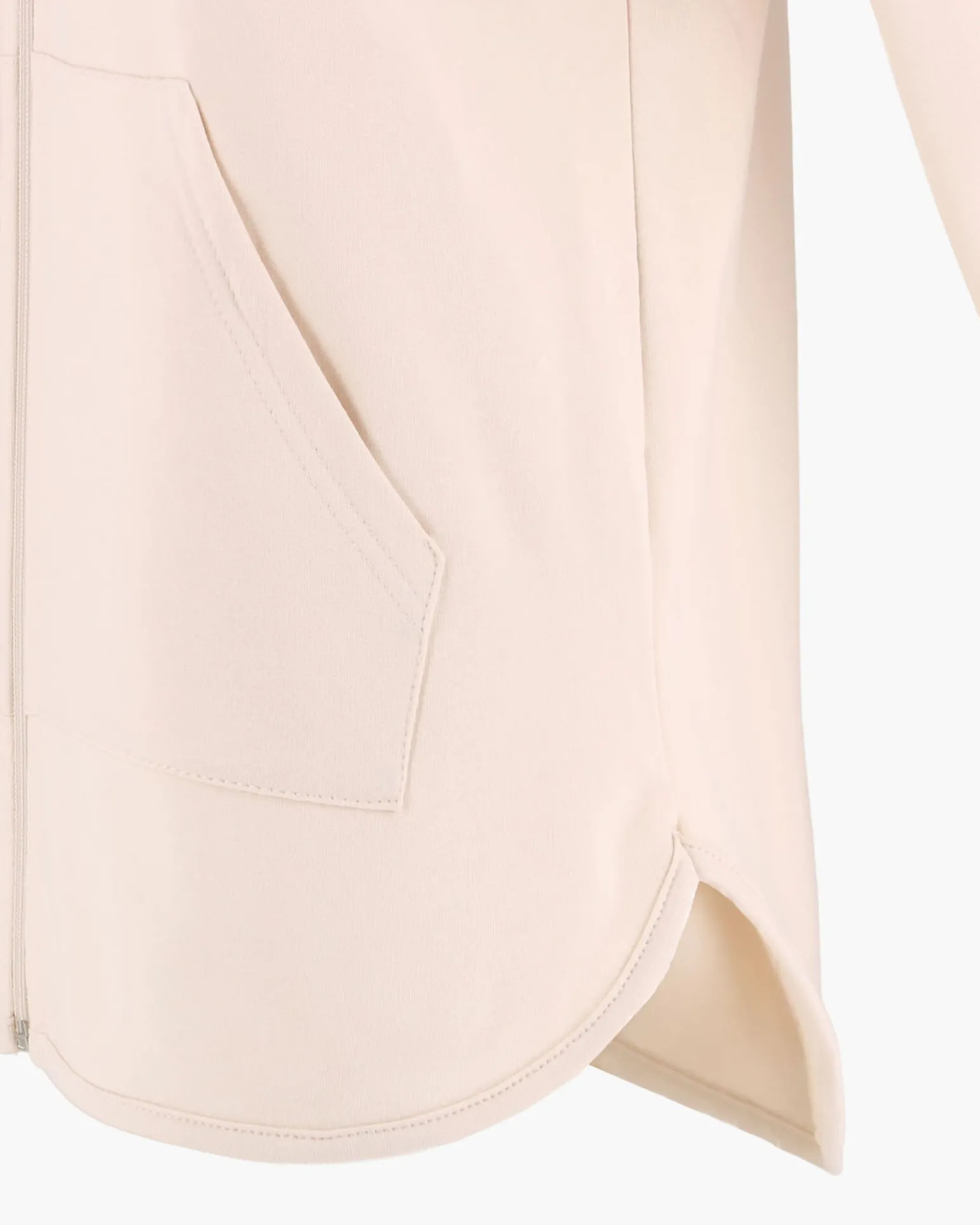 GOLA - FELPA CON CAPPUCCIO FULL ZIP CREMA DA DONNA