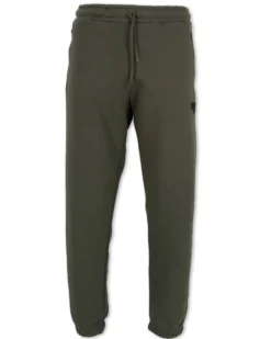 GOLA - PANTALONE FELPA VERDE MILITARE DA UOMO ZIP RIGATA