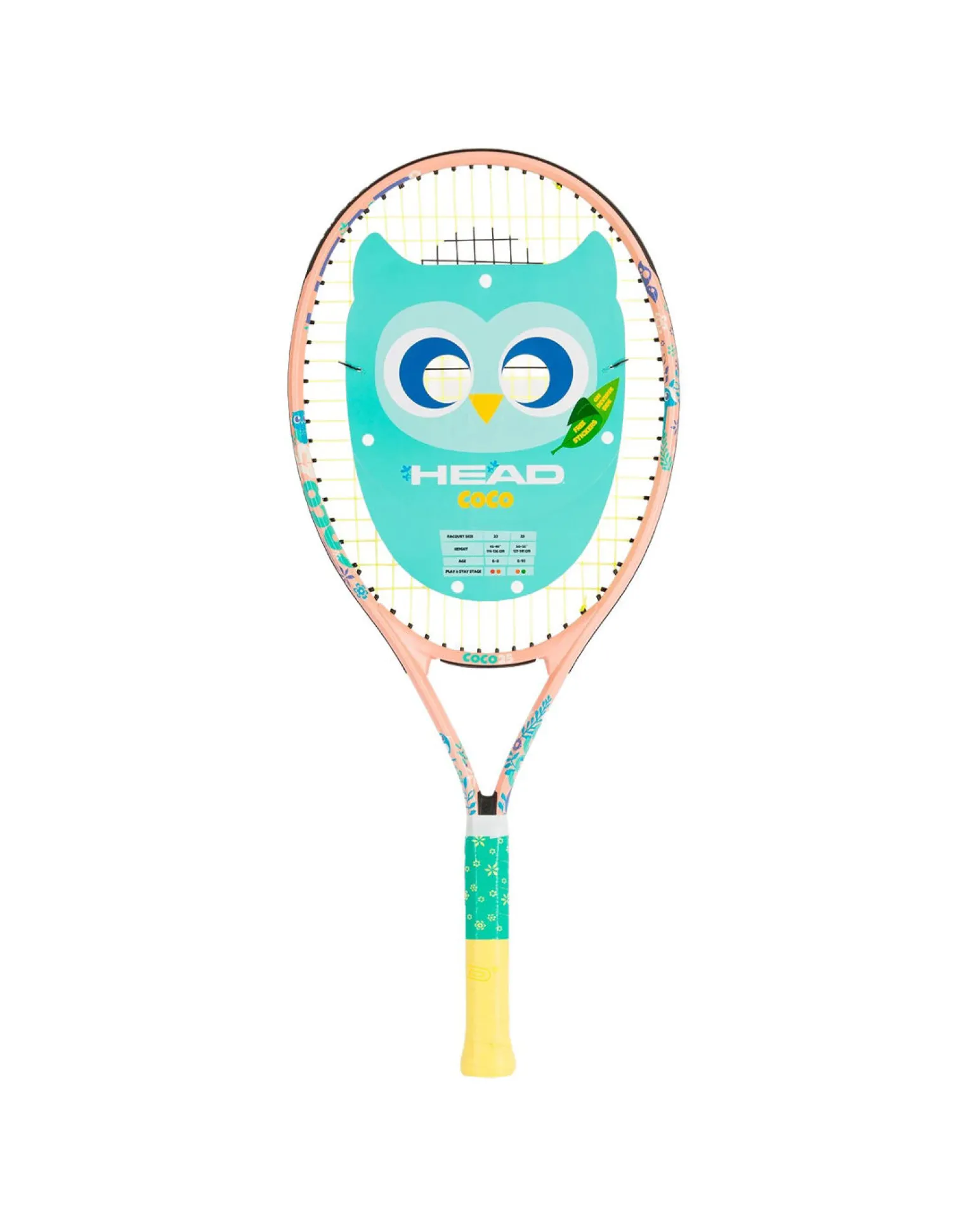 HEAD - RACCHETTA TENNIS PER BAMBINI COCO 25 CON CUSTODIA