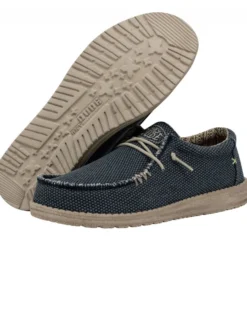 HEY DUDE- SCARPA WALLY BRAIDED, BLU NOTTE -  40003-4NM