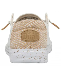 HEY DUDE- SCARPA WENDY CHAMBRAY WOVEN,  BIANCA - 40059-1KJ
