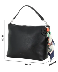 HOBO BAG A SPALLA 1MAN. C/CHARM+FOULARD
