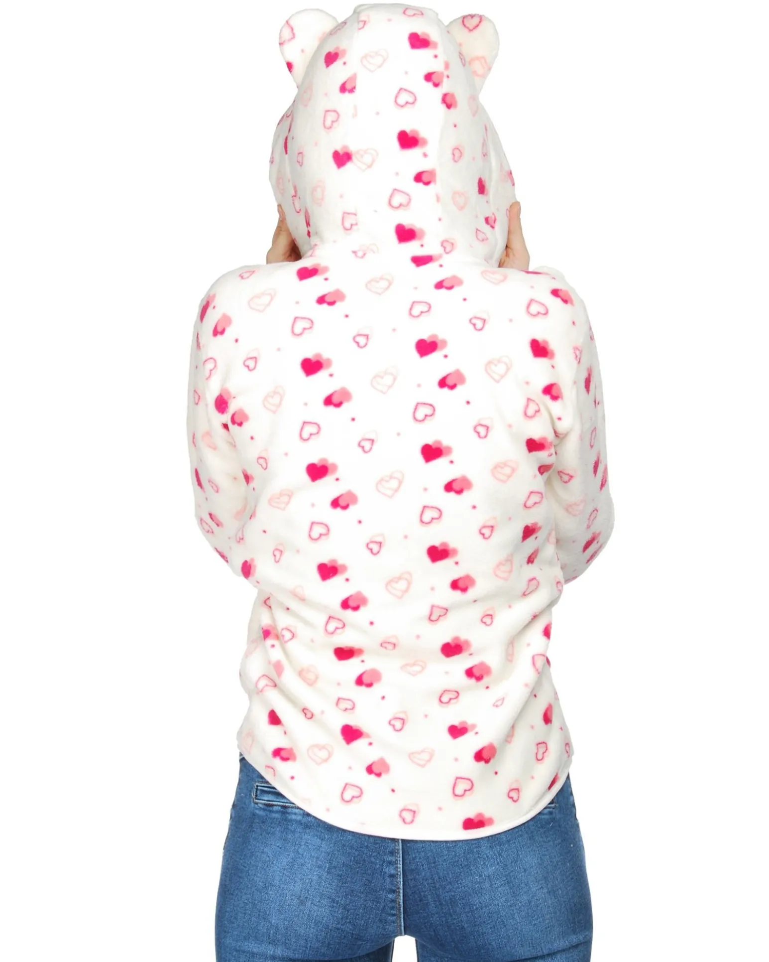 JACKET C/CAPP.EMMA IVORY AOP HEARTS